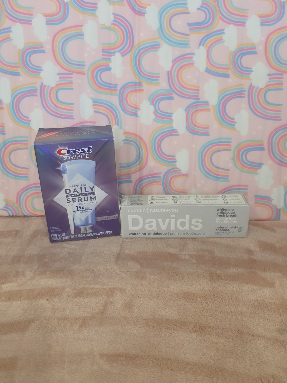 Crest 3D White Daily Whitening Serum & Davids Toothpaste Duo